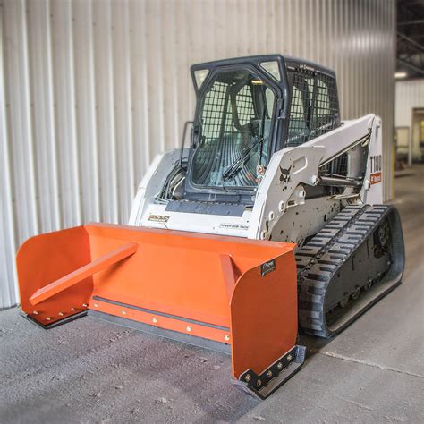 skid steer snow pusher